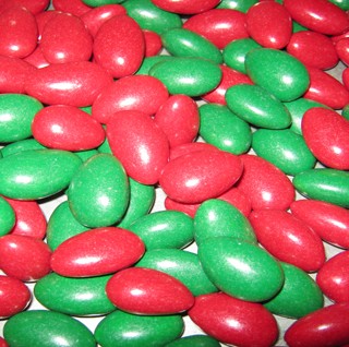 Red & Green Jordan Almonds