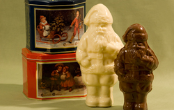 Solid Chocolate Santa Mold